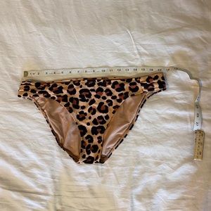 xhilaration (target) mid rise cheetah print bikini bottom
 Full coverage